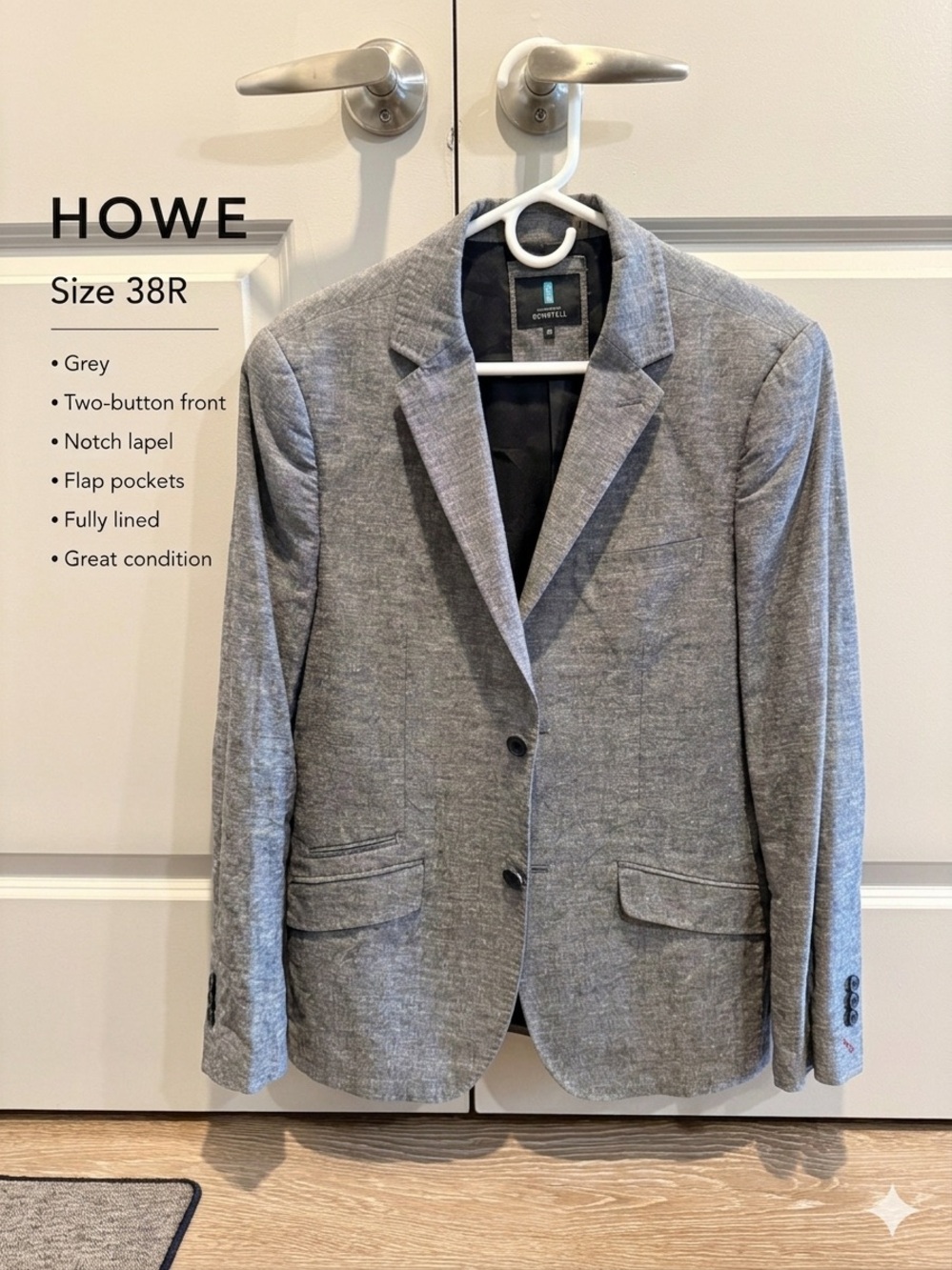 Howe for Bombfell Men's Gray Blazer